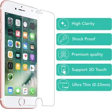 iPhone SE 2022 Screen Protector Tempered Glass Case Friendly Film (2Pack)