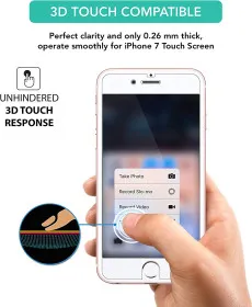 iPhone SE 2022 Screen Protector Tempered Glass Case Friendly Film (2Pack)