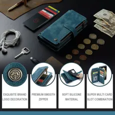 Samsung s23 leather wallet case for Luxury all feacuter