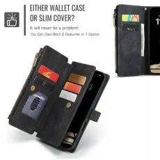 iPhone 14 Pro Max Zipper Wallet Case With Card Slots