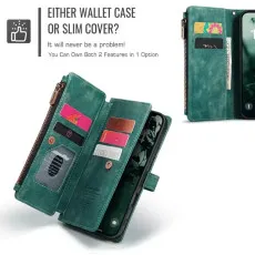 iPhone 13 Zipper Wallet Case With Card Slots