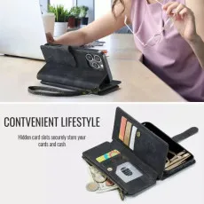 iPhone 13 Zipper Wallet Case With Card Slots