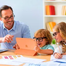 iPad 7th8th9th Gen 10.2-inch Smart Case Orange with stand