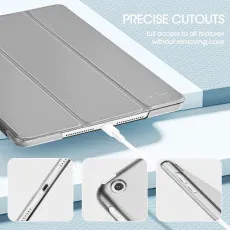 iPad 7th8th9th Gen 10.2-inch Smart Case Grey With Smooth leather