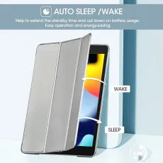 iPad 7th8th9th Gen 10.2-inch Smart Case Grey auto sleep and wake up function
