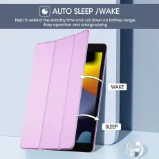 iPad 7th8th9th Gen 10.2-inch Smart Case Lilac with Auto sleep and wake function
