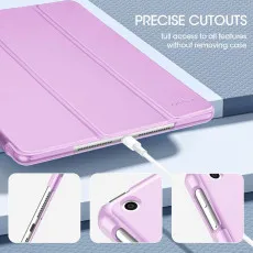 iPad 7th8th9th Gen 10.2-inch Smart Case Lilac with smooth leather