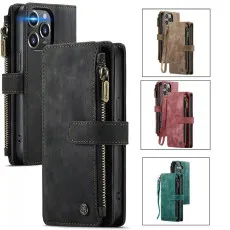 iPhone 13 Pro Zipper Wallet Case With Card Slots