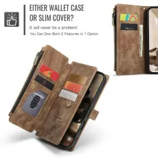 iPhone 13 Pro Max Zipper Wallet Case With Card Slots