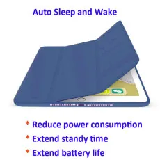 Leather Smart Case for iPad Pro 11-inch (2nd, 3rd, 4th Gen) Navy With Auto Sleep And Wake up