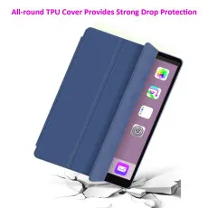 Leather Smart Case for iPad Pro 11-inch (2nd, 3rd, 4th Gen) Navy With Full Drop Protection