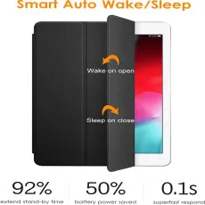 ipaid air 2 leather case smart auto wake sleep