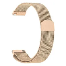 Quick release metal watch strap in rose gold