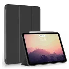 iPad Air 4th & 5th Gen Leather Smart Case in Black