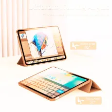 iPad Air 4th & 5th Gen Leather Smart Case With Adjustable Stand