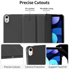 iPad Air 4th & 5th Gen Leather Smart Case Black WithStrong Corners