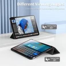 iPad Air 4th & 5th Gen Leather Smart Case With Adjustable Stand