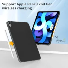 iPad Air 4th & 5th Gen Leather Smart Case Black With Pencil