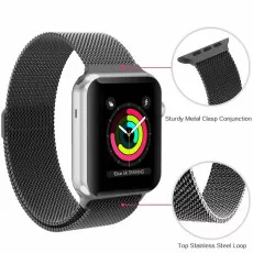 Magnetic closure watch band for men & women