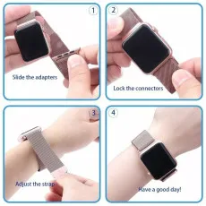 Quick release metal watch strap