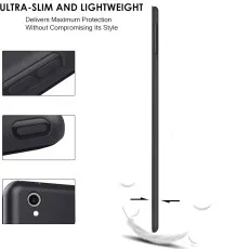 Premium Leather Smart Case for iPad Pro 10.5 (2017) in Black with Slim Design