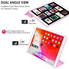 Premium Leather Smart Case for iPad Pro 10.5 (2017) in Lilac With Stand