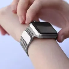 Breathable Stainless Steel Apple Watch Strap
