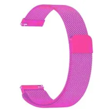 stainless steel magnetic Milanese loop strap for Apple Watch in pink 40mm