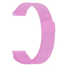 stainless steel magnetic Milanese loop strap for Apple Watch in lite pink 40mm