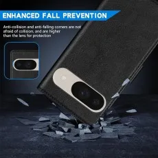 Google pixel 9 leather wallet case for Enhanced fall prevention