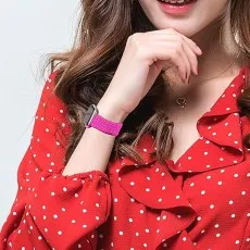 Apple Watch stylish stretchy braided solo loop Woven Buckle Belt hand view