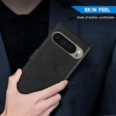 Google pixel 9 pro xl leather wallet case for skin feel made