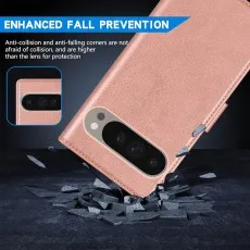 Google pixel 9 pro xl wallet case for Enhanced fall prevention