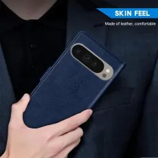 Google pixel 9 pro xl leather wallet case for skin feel made