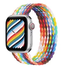 Apple Watch breathable woven solo loop band in Multi color