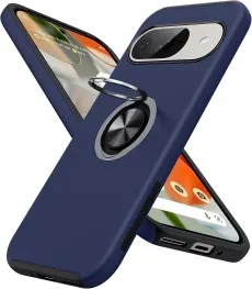 Google Pixel 9 Pro shockproof ring case in Blue