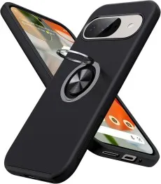 Google Pixel 9 Pro shockproof ring case in Black