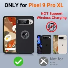 Pixel 9 Pro XL Shockproof Case with Ring Kickstand