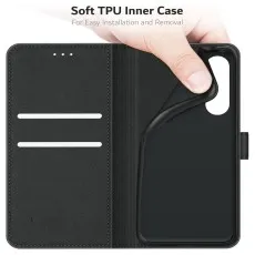 Samsung a 36 leather wallet for soft tpu inner case
