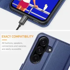 Samsung a36 leather wallet case for precise cutouts