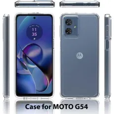 Moto G54 Transparent Clear Case