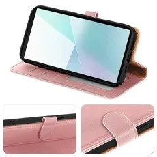 Samsung a36 leather wallet for adjustable kickstand