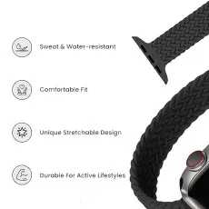 Durable and Fray-Resistant Nylon Apple Watch Band easy to attach