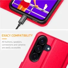 Samsung a36 leather wallet  case for exacy compatibility