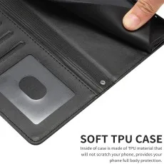 Soft TPU inner shell and precise cutoutsMotorola E15 leather  wallet case