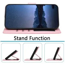 Kickstand  For Motorala E15 leather wallet caseWallet Case