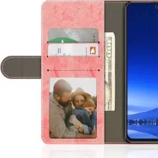 Moto G15 leather wallet case for Card slots and money pouch design