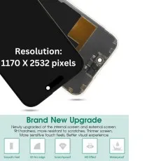 Scratch-Resistant OLED Display for iPhone 15 Pro