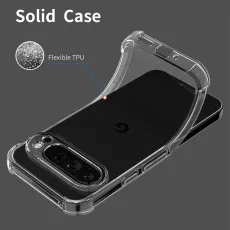 Shockproof Silicone Bumper Case for Pixel 9 Pro Solid Case