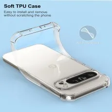 Crystal Clear Protective Case for Google Pixel 9 Pro XL with Soft Material